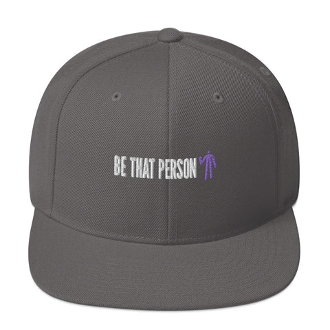 Snapback Hat - Purple Logo