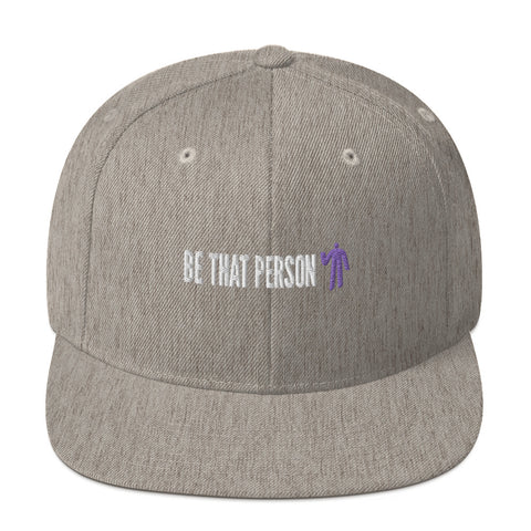 Snapback Hat - Purple Logo