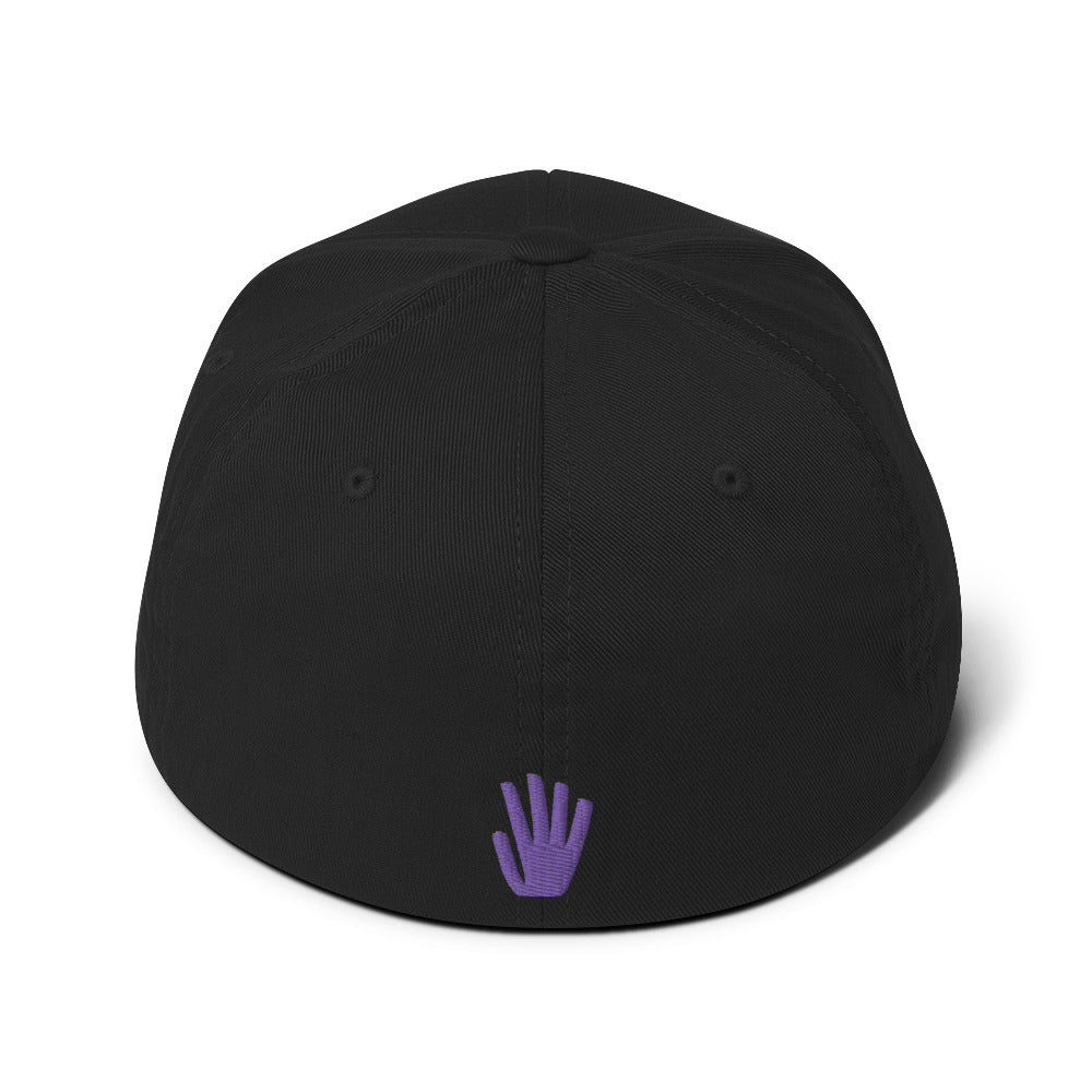 Structured Twill Cap - Purple Logo