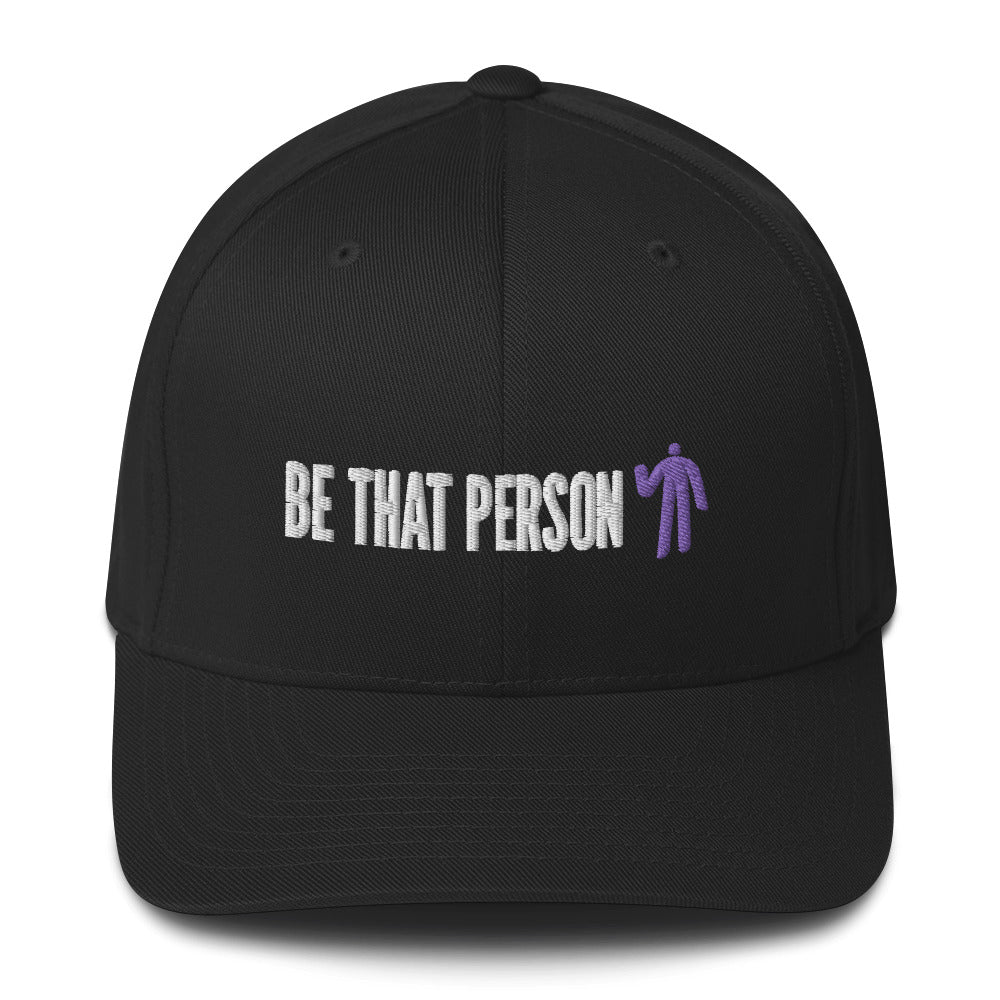 Structured Twill Cap - Purple Logo
