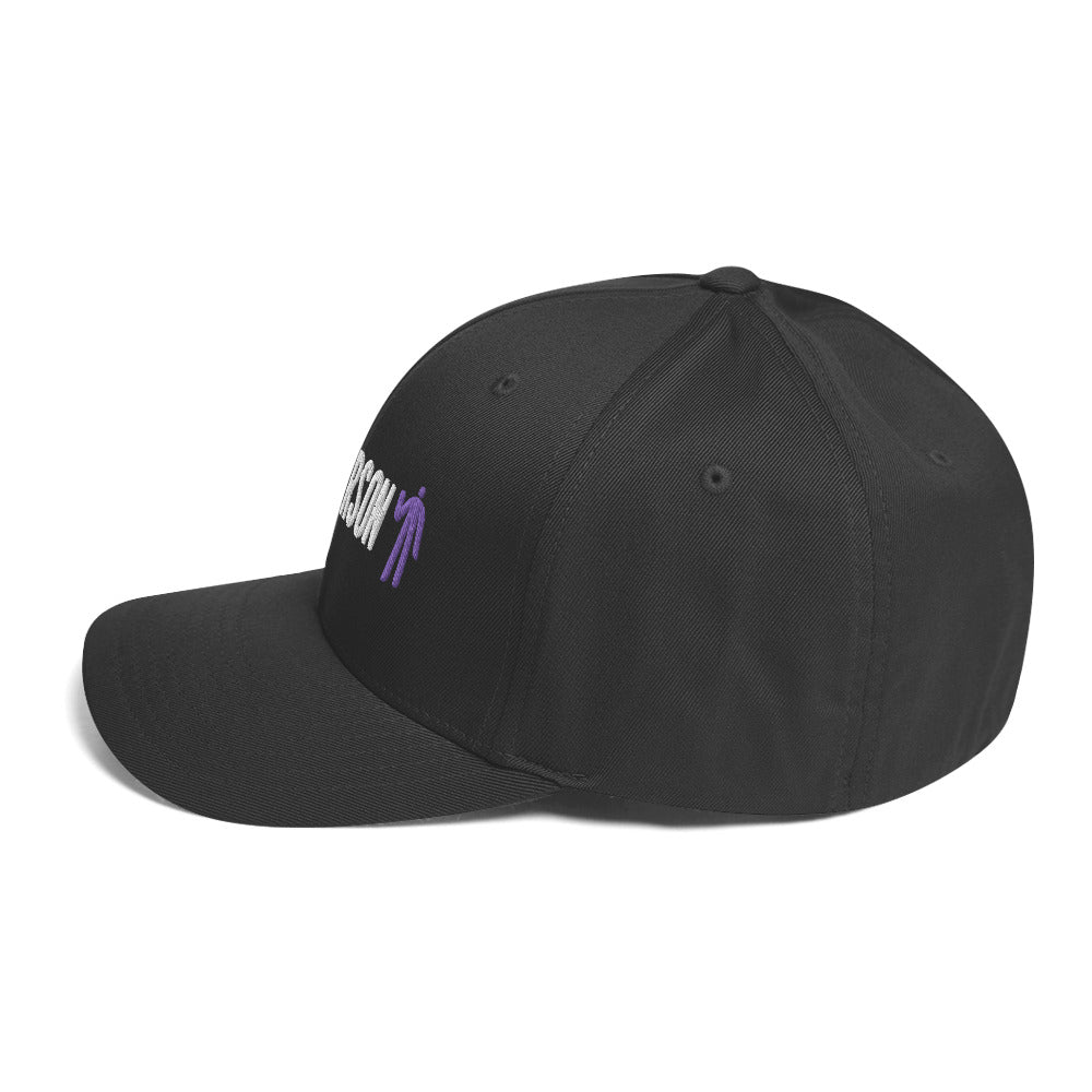 Structured Twill Cap - Purple Logo