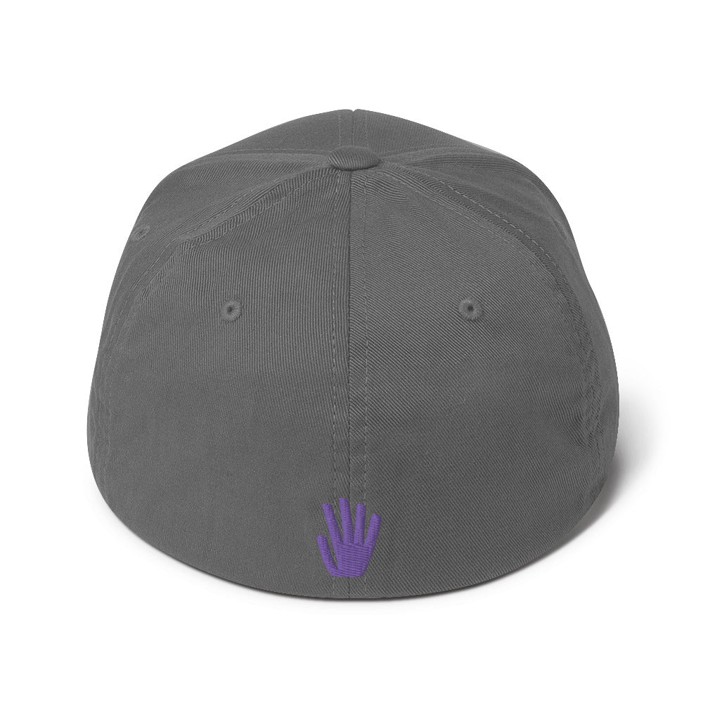 Structured Twill Cap - Purple Logo