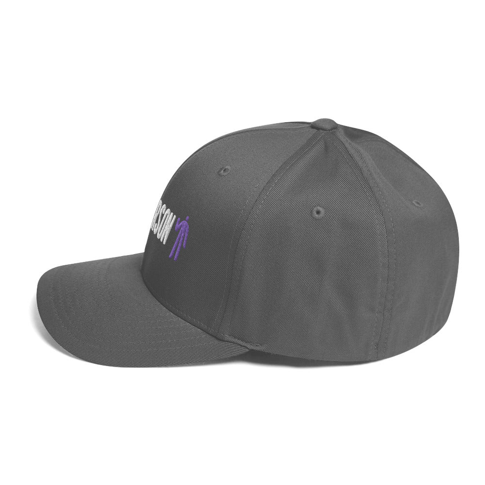 Structured Twill Cap - Purple Logo