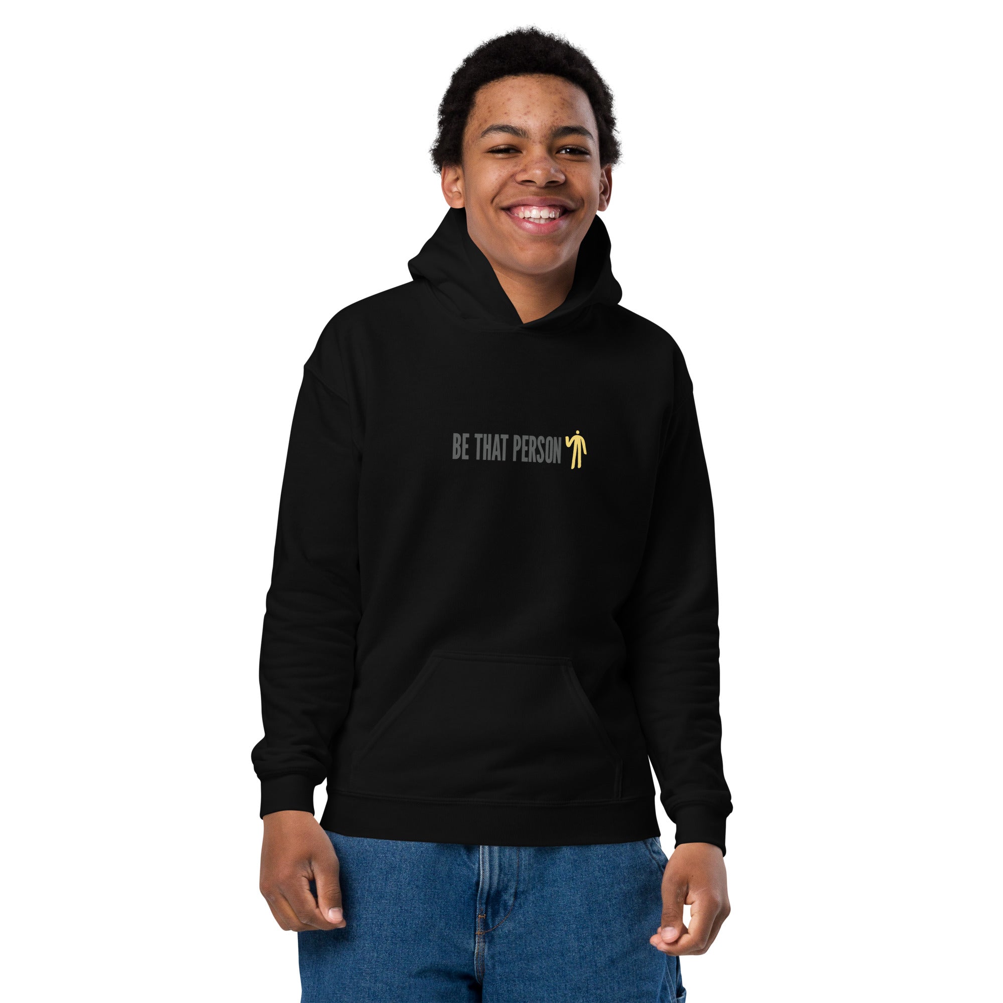 Youth Hoodie - Yellow Logo