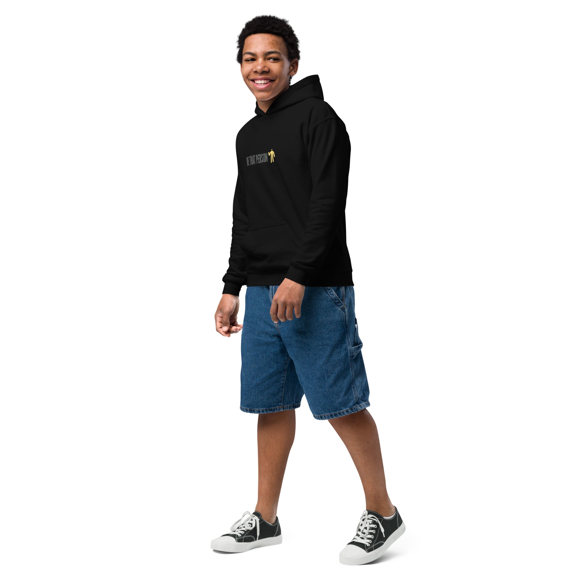 Youth Hoodie - Yellow Logo