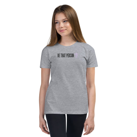 Youth Short Sleeve T-Shirt - Purple Logo