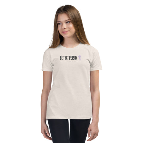 Youth Short Sleeve T-Shirt - Purple Logo