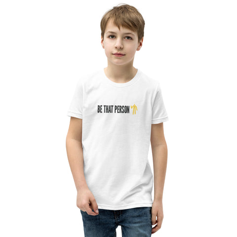 Youth Short Sleeve T-Shirt - Yellow Logo